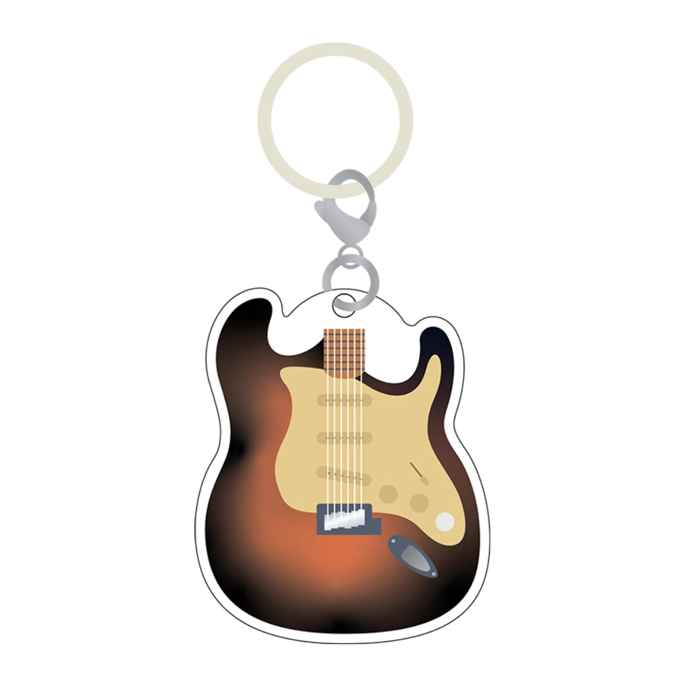 Japan Tour - Sunburst Guitar Key Chain